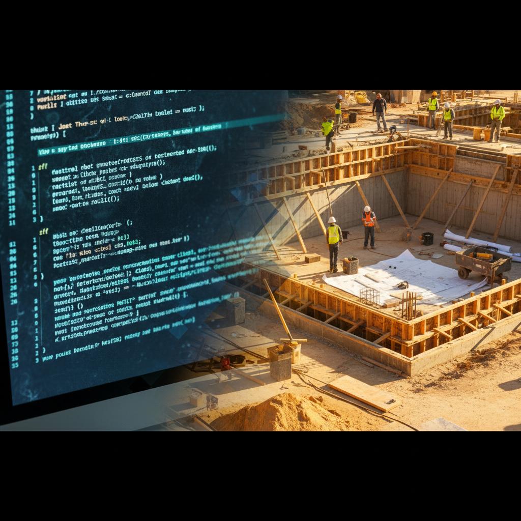 Software engineering meets construction - the duality that created WFP